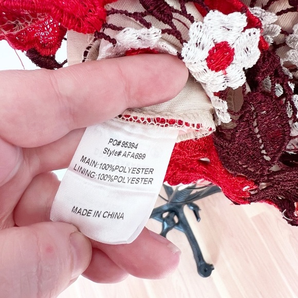 Modcloth Red and White Floral Midi Dress - Picture 7 of 9